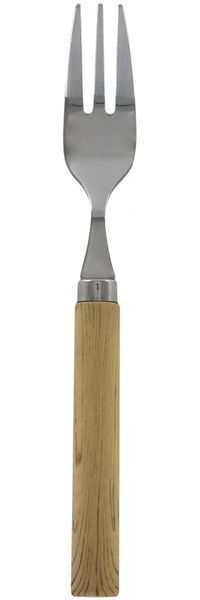 Chic Antique 1x Gabel Kuchengabel 16cm Besteck "Linas" Holzoptik Natur 61082200
