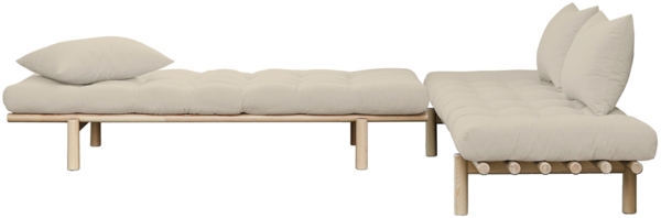 KARUP DESIGN PACE Futonsofa Gestell Natur Matratze Beige Bild 4