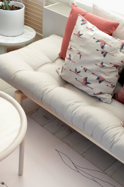 KARUP DESIGN PACE Futonsofa Gestell Natur Matratze Beige Bild 2