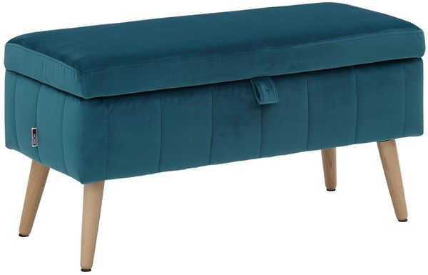 OTTO home Truhenbank AMIRA Sitzbank mit Stauraum, Maße B/T/H: 81/36/43 cm, mit Staufach, in 3 Bezugsqualitäten mit feiner Steppung