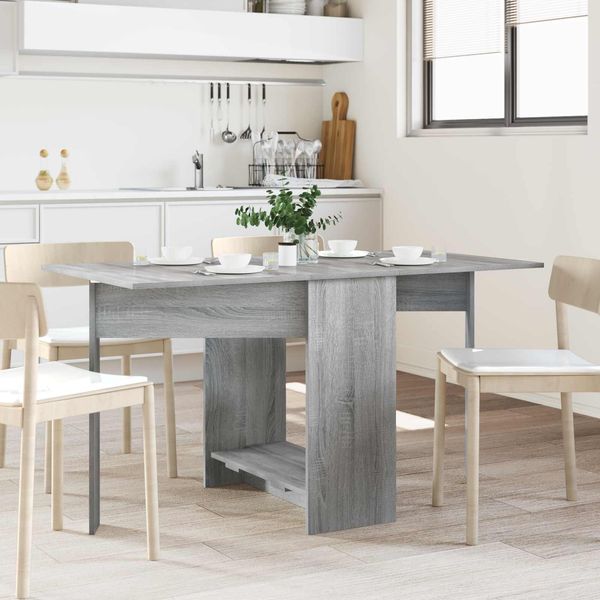 vidaXL Esstisch 138 x 70 x 73,5 cm Holzwerkstoff Grau Sonoma 8006076