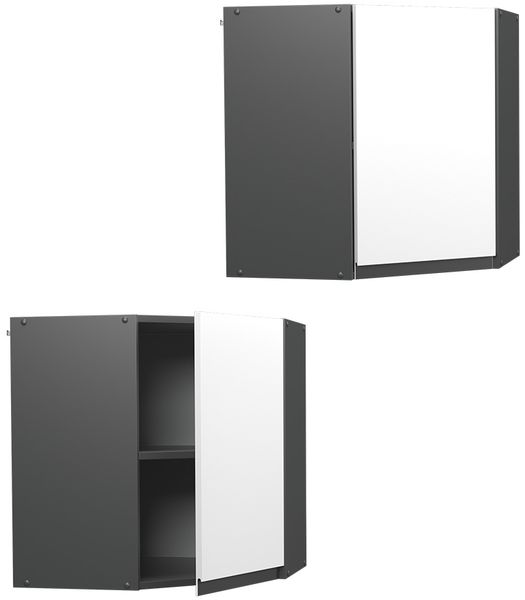 Eckhängeschrank R-Line Weiß 57 cm J-Shape Vicco Bild 5