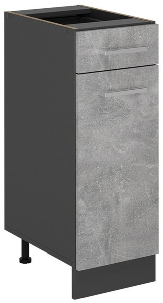 Küchenunterschrank R-Line Beton 30 cm ohne Arbeitsplatte Vicco