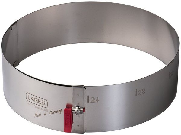 Lares 6008 Tortenring mit Klemmhebel Höhe 7 cm