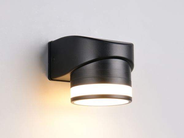 LED Außenwandleuchte CUSCO Downlight in Schwarz, Höhe 10cm