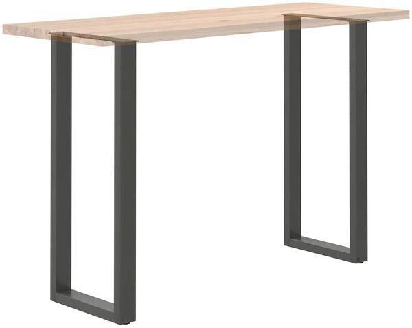 vidaXL Bartischbeine U-Form 2 Stk. Anthrazit 50x(110-111) cm Stahl 4013246 Bild 7