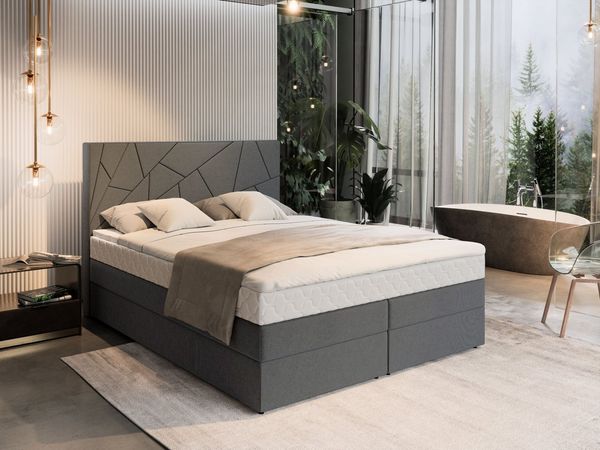 Masseno Boxbett TRANI 160x200 cm mit Bonell Matratze und Topper