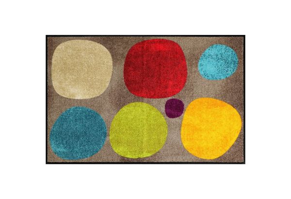 Salonloewe Läufer Broken Dots Colourful 075x120 cm,, Eingangsmatte groß, Höhe: 750 mm