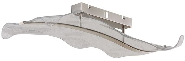 LED Deckenlampe, Alu, dimmbar, Fernbedienung, L 80 cm