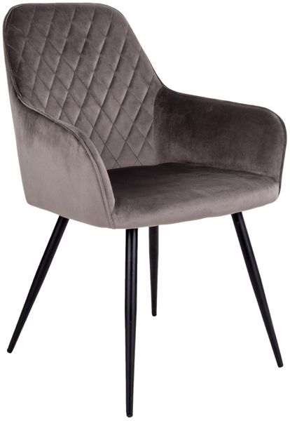Armlehnstuhl >Harbo< (2er-Set) in Hellbraun, Velour - 57x87x65cm (BxHxT)