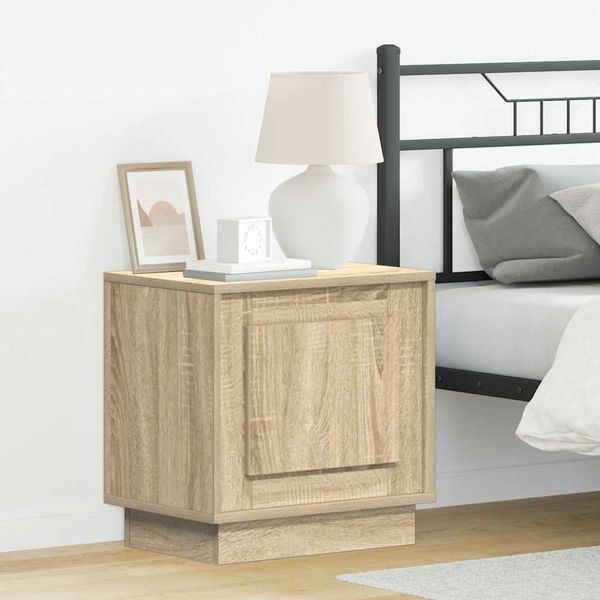 vidaXL Nachttisch Sonoma-Eiche 44 x 34,5 x 45 cm Holzwerkstoff 869566