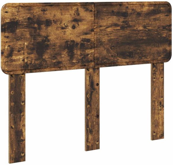 vidaXL Bettrahmen Geräucherte Eiche 135 x 190 cm Holzwerkstoff 3412196 Bild 7