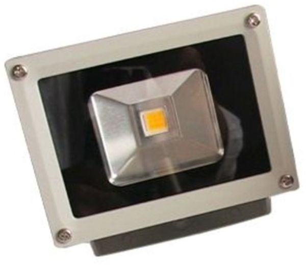 Synergy 21 LED Spot Outdoor Baustrahler 10W graues Gehäuse - warmweiß V2
