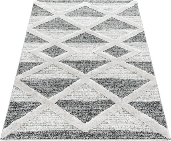 Ayyildiz Teppiche Teppich PISA 4709, rechteckig, Höhe: 20 mm, Läufer, auch rund, Hoch Tief Struktur, Wohnzimmer, Schlafzimmer