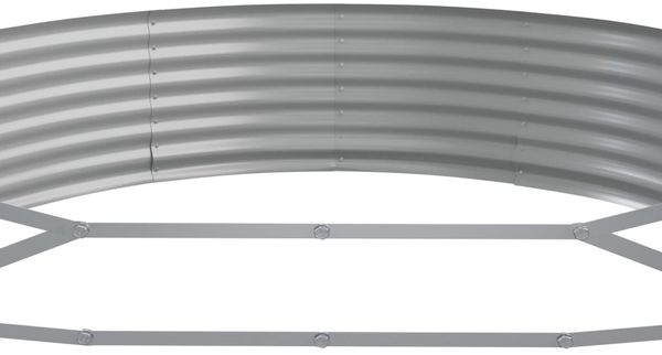 vidaXL Hochbeet Verzinkter Stahl 523x140x36 cm Silbern 319047 Bild 5