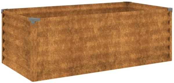 vidaXL Hochbeet 100x50x36 cm Cortenstahl 151975