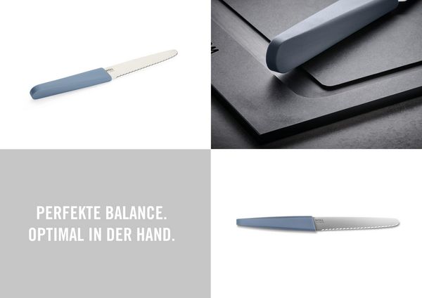 WOLL Brotzeitmesser Cutting Edge (1 Stück), aus deutschem Edelstahl gemäß DIN 1.4116