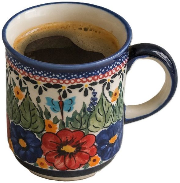Bunzlauer Keramik Becher Bunzlauer Keramik 250ml Kaffeebecher Teetasse klassisch Ø8cm ART149, Keramik