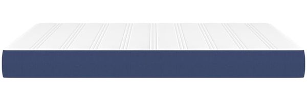 vidaXL Taschenfederkernmatratze Mittel Blau 140x190x20 cm Stoff 347780 Bild 4