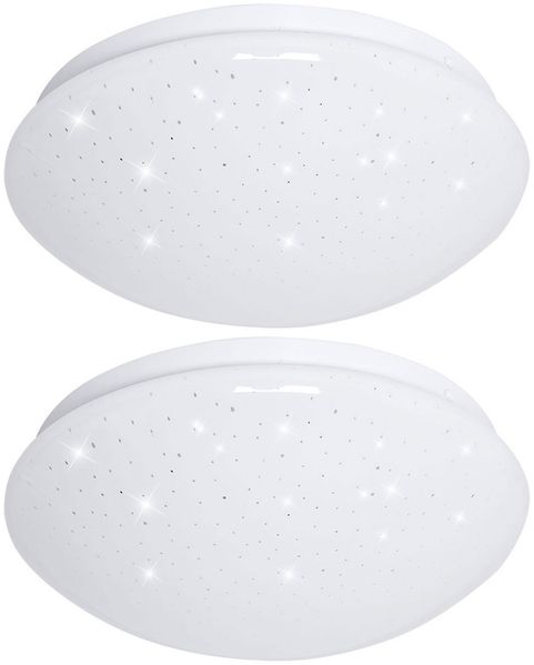 2er Set LED Deckenleuchte, Sternenhimmel Effekt, D 21,5 cm