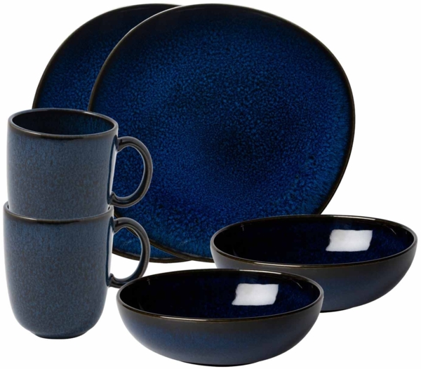 like. by Villeroy & Boch Lave bleu Frühstücks-Set 6-teilig