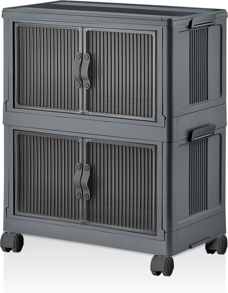 Mehrzweckschrank, Anthrazit, 32 x 67 x 56 cm | 100% Kunststoff, 23 cm Regalhöhe | Ideal für die Aufbewahrung zu Hause und im Büro