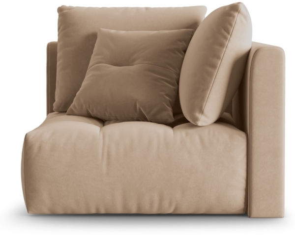 Micadoni Symmetrisches Eckmodul Bloom Samt Casino Sand