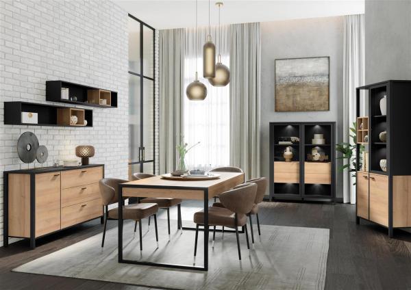 Esstisch >Hialeah< in Riviera Eiche - 166x76,9x90,2cm (BxHxT) Bild 6