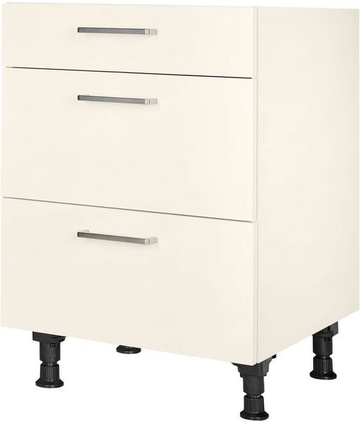 nobilia® Unterschrank "Touch", vormontiert, mit höhenverstellbaren Sockelfüßen, in den Breiten 30, 45, 60 und 90 cm, mit Schubkasten und Auszügen