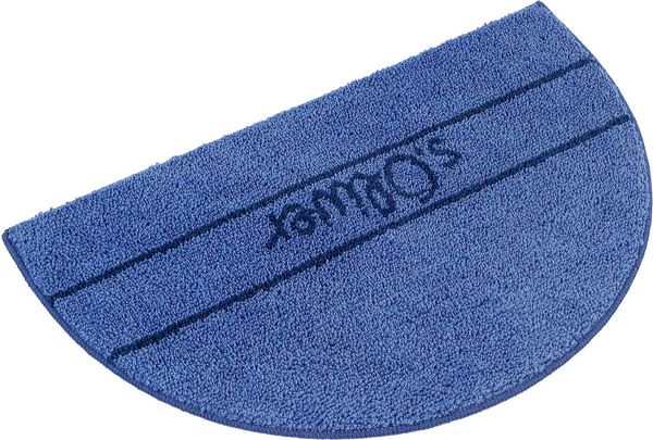 s.Oliver Badematte Allie, Badvorleger, Badezimmer Teppich, Duschvorleger, Höhe 10 mm, rutschhemmend beschichtet, schnell trocknend, strapazierfähig, Polyester, halbrund, Badteppich, weiche Haptik, unifarben mit s.Oliver Schriftzug