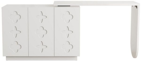 BlingBin Schreibtisch Drehbarer L-förmiger Eck-Computertisch, Bürotisch, Frisiertisch (Bürotisch, 1-St, 110x40x75cm), Schminktisch Eckschreibtisch Sideboard mit Stauraum,Ausziehbarer Tisch
