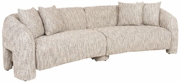 Casa Padrino Luxus Sofa Naturfarben 285 cm - Wohnzimmer & Hotel Möbel