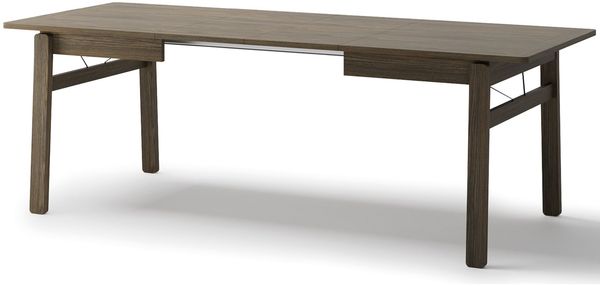 Selsey 'Plot' Esstisch ausziehbar, Dunkle Eiche-Optik, ca. 75 x 149–269 x 85 cm Bild 2