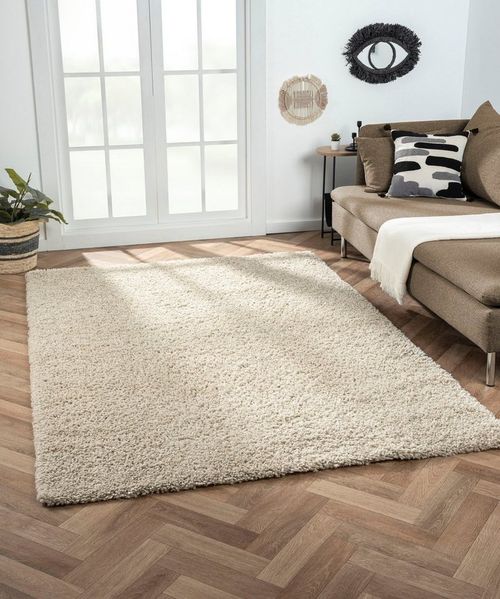 Myflair Möbel & Accessoires Hochflor-Teppich My Shaggy, rechteckig, Höhe: 37 mm, Shaggy, Uni-Farben, leicht glänzend, Microfaser, extra flauschig