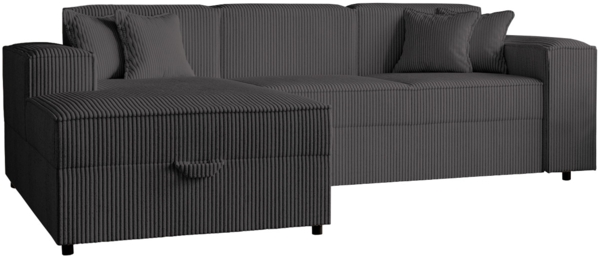 Ecksofa Santos L Cord (Farbe: Poso 34, Seite: Links)