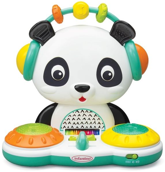 Infantino Beruhigendes Licht und Projektor – Ansteckbares Nachtlicht für Kinderbetten mit Grow-With-Me-Design, Sternennachtprojektor und Tischlicht mit integrierten Melodien und Tonsensoren, Grau