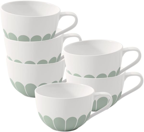 Villeroy & Boch Fleur Couleur Cappuccinotasse 300 ml 6er Set - Vert
