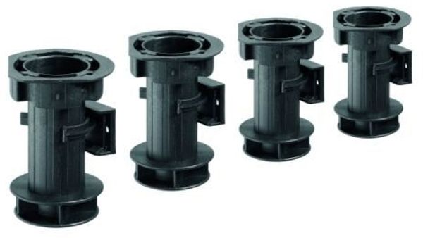 Hettich Sockelverstellfuß-Set Kunststoff 25 x 100-120 mm schwarz