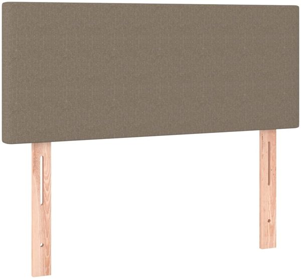 vidaXL Boxspringbett mit Matratze Stoff Taupe 120x200 cm, Härtegrad: H2 [3140445] Bild 6