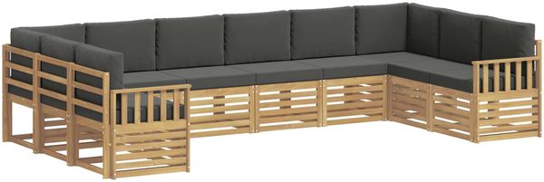 vidaXL Outdoor-Sofagarnitur 7 pcs Weiß und Anthrazit 3392577 Bild 2
