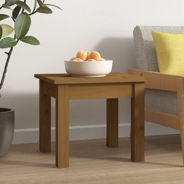 vidaXL Couchtisch Honigbraun 35x35x30 cm Massivholz Kiefer 814222