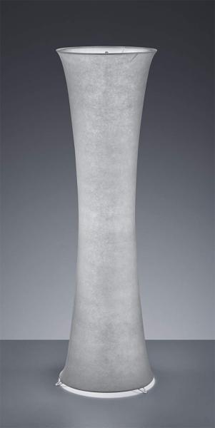 LED Stehleuchte Lichtsäule aus Stoff Grau, Höhe 123cm