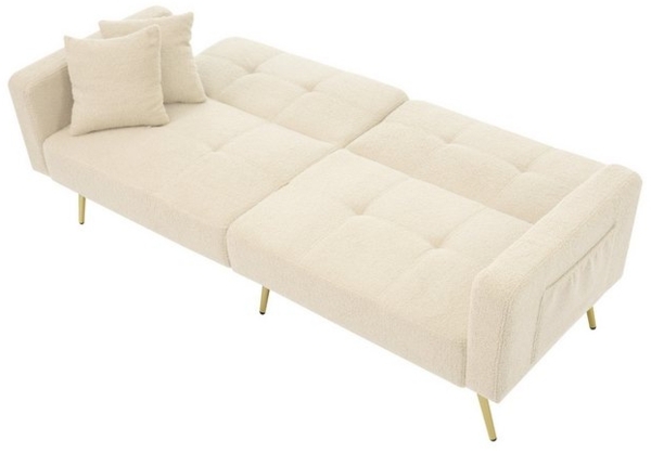 Merax Schlafsofa, mit Bettfunktion, Bettsofa, Klappsofa, Gästebett Bild 4