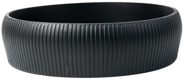 VIVANNO Pflanzschale Fiberglas ERYNA Schale - Tiefanthrazit Matt (1 St), 30x8 cm