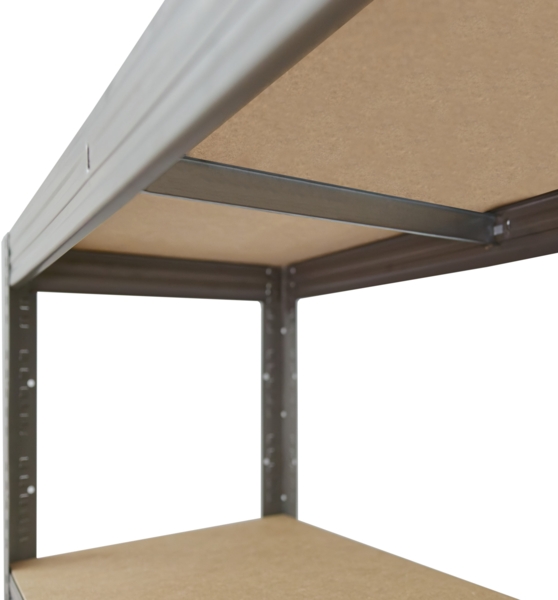 shelfplaza PRO 155x50x50 cm Schwerlastregal in grau mit 4 Böden und 200 kg Traglast pro Boden