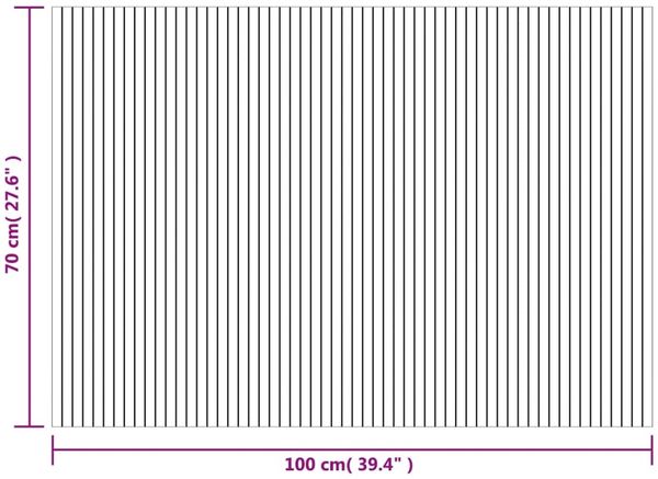 vidaXL Teppich Rechteckig Braun 70x100 cm Bambus 376740 Bild 8
