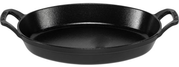 Staub Specialities Auflaufform Gussweisen, schwarz 28 cm oval