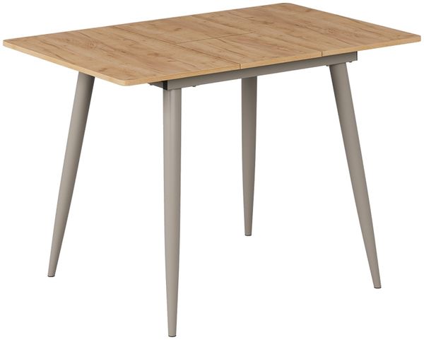 Esstisch Beaver Goldkraft Eiche/Greige 80 x 70 cm ausziehbar Vicco