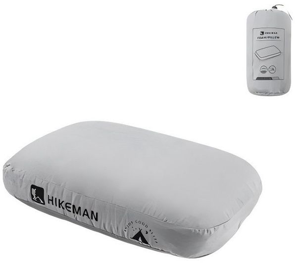 SIKAINI Kopfkissen Camping-Kissen mit Memory-Schaum, Füllung: 100 % Polyester, Kompakt & tragbar Pflegeleicht, Ergonomischer Memory-Schaum Weicher, atmungsaktiver Bezug