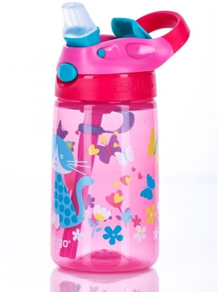Contigo Trinkflasche mit Mundstück rosa 420 ml